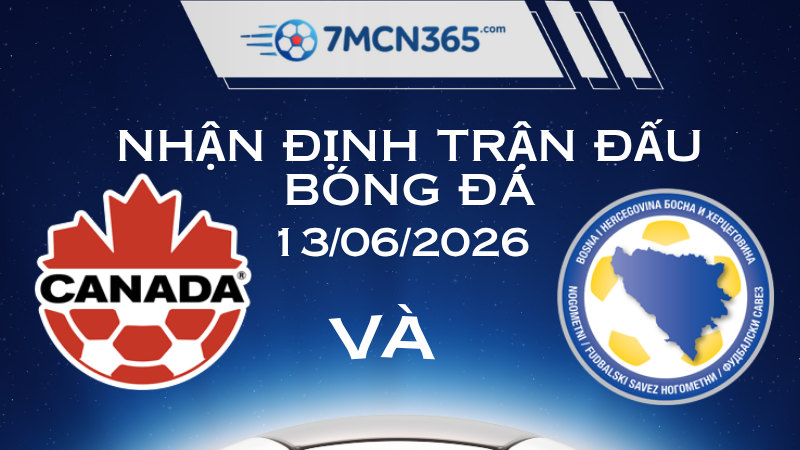 Nhận định Canada vs Bosna và Hercegovina 13/06/2026 - Mở màn Bảng B World Cup 2026